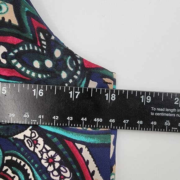 NEW Pink Owl Women's Sleeveless Paisley Print Dress‎ Size S - Picture 9 of 10